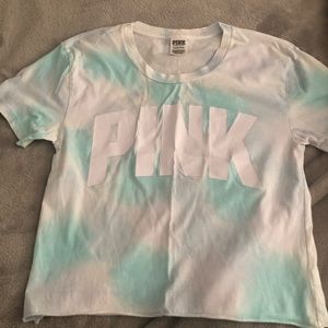 pink tie dye t shirt